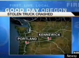 Police say that Jeromy Kirkendall was eating and texting when he crashed a stolen vehicle.