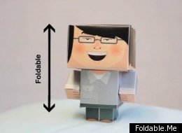 Mini me: Foldable.Me plans to offer custom, origami-like figurines.