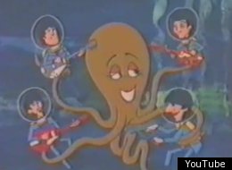 One of the forgotten pieces of Beatlemania is this mid-1960s Saturday morning show that features them in adventures such as helping this lovelorn octopus.