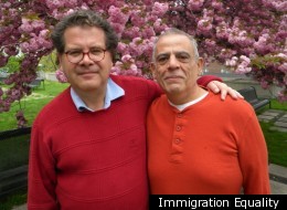 Santiago Ortiz (left) and Pablo Garcia (right) on their wedding day in May 2011.