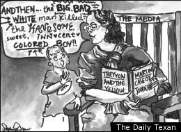 The cartoon by Stephanie Eisner which was published in The Daily Texan.