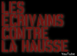Les écrivains contre la hausse en 120 caractères, en vidéo. (photo You Tube)
