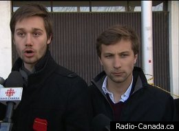 Léo Bureau-Blouin (FECQ) et Gabriel Nadeau-Dubois (CLASSE).