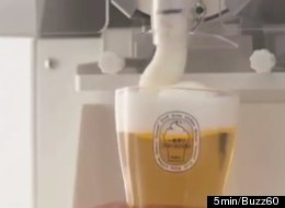 The Japanese brewery giant Kirin is introducing soft-serve frozen beer foam that supposedly keeps a beer cold for 30 minutes.