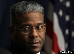 U.S. Rep. Allen West (R-FL) listens during a Tea Party Town Hall meeting February 8, 2011 at the National Press Club in Washington, DC. (Photo by Alex Wong/Getty Images)