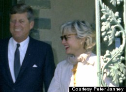 President John F. Kennedy and Mary Pinchot Meyer in Pennsylvania in September 1963.