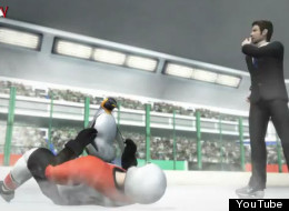 Hockey violence caught the eye of the animators at Taiwan's Next Media Animation.