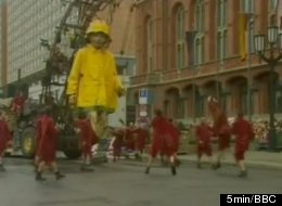 This 30-foot puppet was designed for a Titanic tribute in Liverpool, England, but caused controversy when it appeared to squat in the street and urinate.