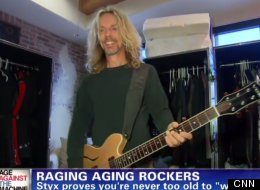 Tommy Shaw demonstrated the 'windmill' on CNN.
