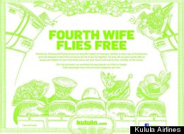 A South African low cost airline is offering a man's fourth wife to fly free between Johannesburg and Cape Town.