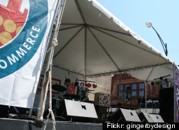 Bad Veins performing at Do-Division Street Fest 2009.