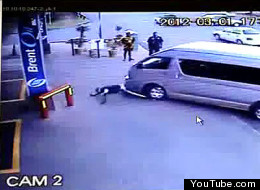 Imagenes de violencia de conductor en Johanesburgo