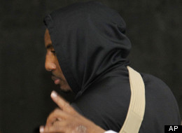 New York Knicks' Amare Stoudemire leaves American Airlines Arena with his left arm in a sling after an NBA basketball game against the Miami Heat in the first round of the Eastern Conference playoffs in Miami, Monday, April 30, 2012. The Heat defeated the Knicks 104-94. (AP Photo/Lynne Sladky)