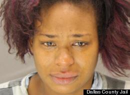 Cristal Richardson was arrested and charged with stabbing to death a man in a Dallas hotel room on Saturday night.