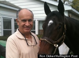 Richie Munk of Funky Munky Stable with a promising filly named Frosty But Funky.