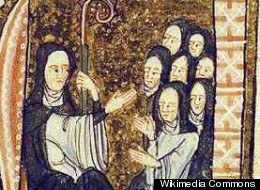 Hildegard von Bingen with her nuns (Photo: Wikimedia Commons)