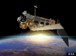 Artist's impression of the European Space Agency's huge Envisat Earth-observing satellite, which stopped communicating with Earth in April 2012.