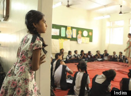 Film still of Nanhi Kali class for The Girl Epidemic (Photo courtesy of Indira).