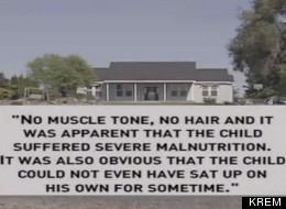 Robert and Michelle Staats' 2-year-old son was found severely malnourished in the house above. The boy is now on life support and was found weighing a mere 10 pounds, with no hair and no muscle tone.