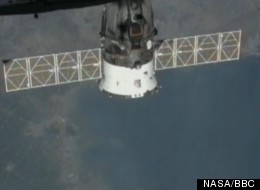 Soyuz docks at ISS.