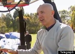 The day before his 47th birthday, Rob Ginnivan ran 13 miles on a treadmill inside a hot air balloon over Canberra, Australia.