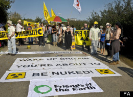 Protesters at Hinkley Power Station In 2011