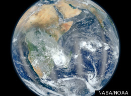 'Great Dying' extinction affected entire Earth. This 'blue marble' photo from NASA's Suomi NPP satellite shows the Eastern Hemisphere.