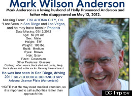 Mark Anderson has been missing since May 12.