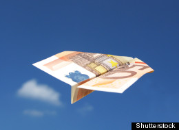 Russia's Mark Zuckberg threw paper planes made out of money on to St Petersburg crowds