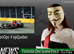More than 130 people who bought tickets to next week's Formula One race in Montreal have had their personal information posted online, seemingly by the hacker collective Anonymous. (YouTube)