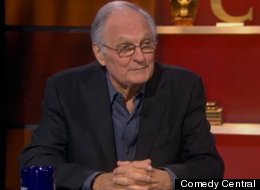 Actor Alan Alda appeared on The Colbert Report.