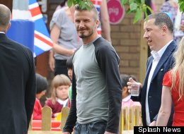 David Beckham dropped in to surprise schoolchildren