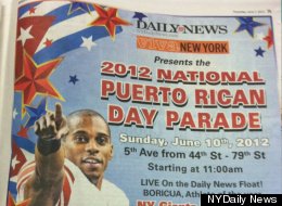 Publicidad de la Parada por el Día de Puerto Rico en el Daily News.