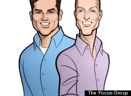 Tim Bennett, left, and John Nash host a weekly radio show where they voice their opinions on gay culture in advertising.