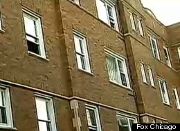 A two-year-old boy was found below a window outside this Chicago Lawn building. (FOX)