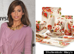 Eva Mendes lanza una divertida colección de vajillas para el hogar.