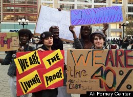 Young people who frequent the Ali Forney Center raise awareness about homeless gay teens.