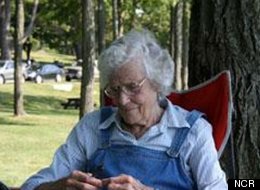 Anne-Marie Gallagher quietly makes rosaries at home.