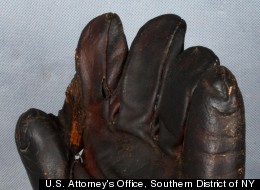 The $750 19th century baseball glove Irving Scheib tried to sell as Babe Ruth's to an undercover investigator.