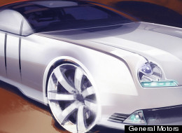 A General Motors designer took a sketch drawn on a napkin by a local child and turned it into this futuristic looking car.