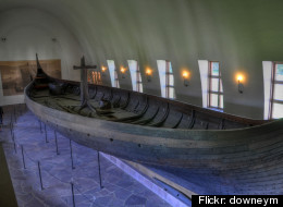 An antique viking ship similar to the one in the Chicago Park District's care.