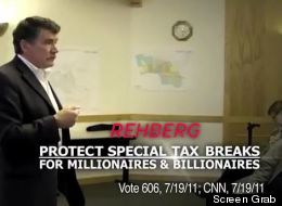 Rep. Denny Rehberg is one target of the Democratic Party's greedy-millionaires ad campaign.