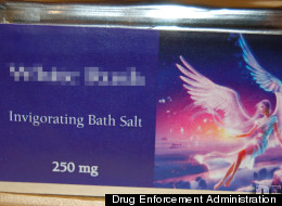 This photo, courtesy of the Federal Drug Enforcement Administration, depicts what a packet of bath salts can look like.
