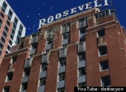 Activists threw printed money off of a downtown Seattle building on July 4, in protest of the influence of corporate donations on U.S. politics. YouTube: Alex Garland