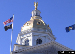 The dome of the New Hampshire Statehouse in Concord.