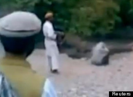 Screen grab from video obtained by Reuters