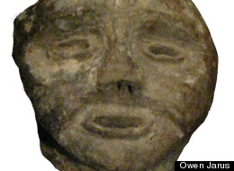 A tantalizing glimpse at the faces of the people of the Mantle site.