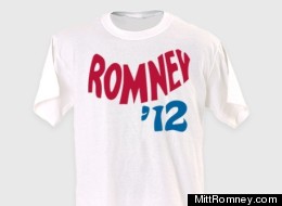 A vintage collection Romney 2012 unisex white tee is one of several retro Romney items now sold on the campaign's website.