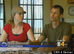 Troy Donovan and his wife Danya in their home in Littleton, Colorado.