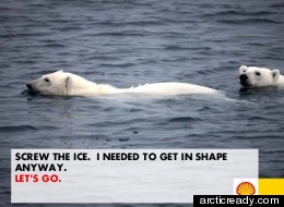 One of arcticready.com's user submitted ads designed to denounce Shell's expansion efforts to the Arctic. (arcticready.com)